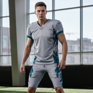 Uniforme de Fútbol Americano Elástico al por Mayor, Conjunto Sublimado Resistente al Desgarro, Proveedor de Pantalones y Camisetas de Entrenamiento - Product Image 5