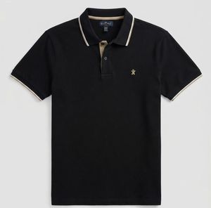 Polo da Uomo <span class=keywords><strong>Roc</strong></span> Duye in Cotone Piqué Blu Navy, Manica Corta, Vestibilità Regolare, Bordo a Contrasto, Logo Ricamato Frontale, Stile Casual - Product Image 2