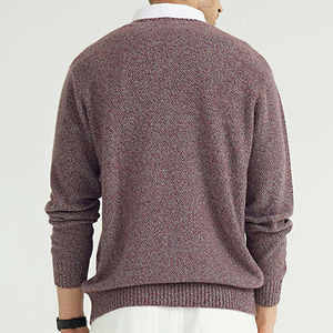 Pull en maille pour homme, col rond, manches longues, jersey, 100% coton mélangé, fabriqué sur mesure par le fabricant - Product Image 6