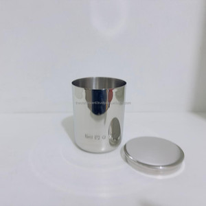 Wholesale Modern Luxury Brass 13.5 oz Unique <b>Empty</b> Handmade Durable Candle <b>Jars</b> Lid Polished Finish Custom Logo Christmas Home - Product Image 3