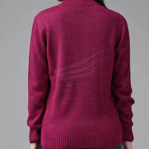 Pull en tricot décontracté pour femme avec impression de logo personnalisé sur le devant, de haute qualité, très vendu - Product Image 3