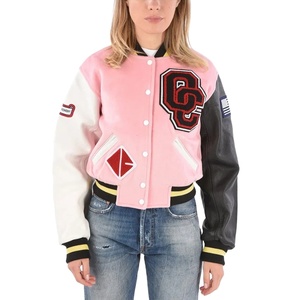 Chaud rose couleur femmes Varsity veste nouveauté femmes haute qualité Letterman culture mode Varsity vestes - Product Image 1