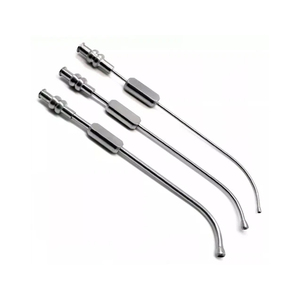 Tubo de succión nasal Azicon, cánula aspiradora nasal, instrumento quirúrgico ORL, tubo de succión nasal curvo de acero Frazier Baron Guilen - Product Image 4