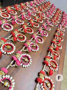 Décoration de porte artisanale florale Bandanwar pour mariages et occasions festives, style bohème, belle décoration pour la maison - Product Image 1