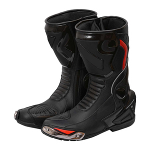 Bottes de moto pour hommes, chaussures de motocross en cuir, respirantes, séchage rapide, impression personnalisée, OEM, vente en gros, bottes de course - Product Image 1