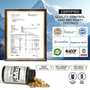 Shilajit 30 Capsules Résine Pure de l'Himalaya Qualité Or Fournisseur en Gros Marque Privée OEM Antioxydant Guérison Amélioration de l'Immunité - Product Image 6