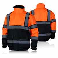 Chaquetas de Seguridad Laboral de Alta Calidad, Impermeables, de Alta Visibilidad, Chaqueta de Trabajo de Invierno, Ropa de Trabajo Térmica, Chaqueta Reflectante