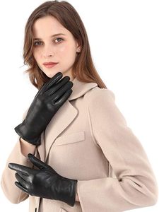 Leather <b>Gloves</b> for Women,<b>Touchscreen</b> <b>Gloves</b> for Cold Weather - Product Image 2