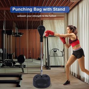 Punching Bag with <b>Stand</b>, Heavy <b>Boxing</b> Bag Height Adjustable Reflex Bar and Speed Punching Bag for Adults & Youth, Home Gym Train - Product Image 3