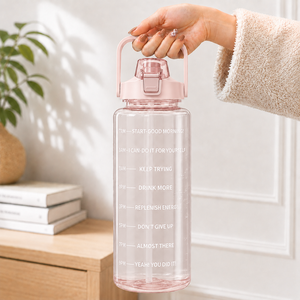 Botella de Agua de 2000 ml con Marcador de Tiempo, Rastreador de Hidratación Reutilizable para Uso Diario - Product Image 1