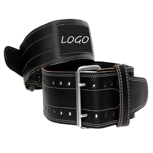 Weightlifting Leather <b>Belt</b> Premium 10mm Thick Genuine Leather Powerlifting <b>Belt</b> Back Support for <b>Squat</b> Deadlift OEM Supply - Product Image 5