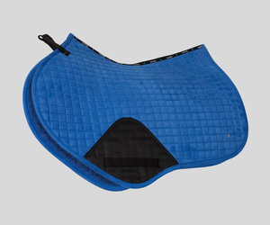 Tapis de selle professionnel personnalisé en laine avec doublure en polaire écologique et rembourrage en polyester, style saut d'obstacles, avec boucles - Product Image 1