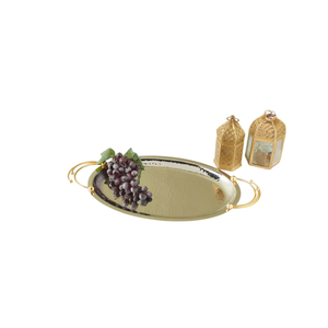 Modern Design <b>Butterfly</b> Design Metal Serving Tray With Enamel Interior For Home Decorative Serving Platter Or Gifting Accessory - Product Image 6