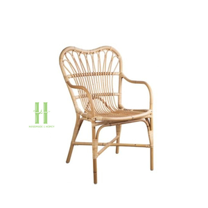 Modern Handmade Rattan Chair Natural Wicker <b>Armchair</b> Eco-Friendly Indoor Outdoor Furniture Vietnam Custom Design Available - Product Image 1