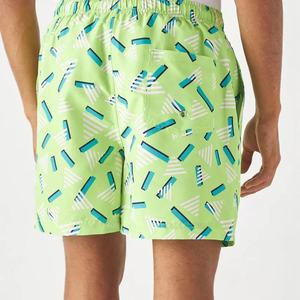 Nouveau design – Short de bain homme taille haute respirant et à séchage rapide, imprimé numérique, pour la course et l'entraînement, 100 % polyester - Product Image 2