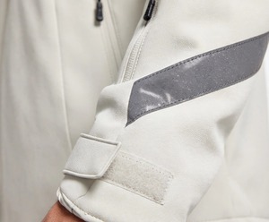 Ensemble de vêtements de sport d'hiver pour homme, veste à capuche en polaire polyester et pantalon, couleur unie, survêtement léger avec impression brodée - Product Image 5