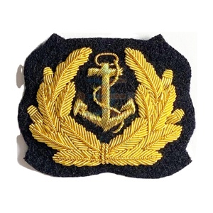 OEM Seaman Hat Huy Hiệu Tùy Chỉnh Mới Tay Thêu Mũ Mũ Huy Hiệu Bán Buôn Vàng Dây Mũ Phù Hiệu Huy Hiệu Vá - Product Image 1