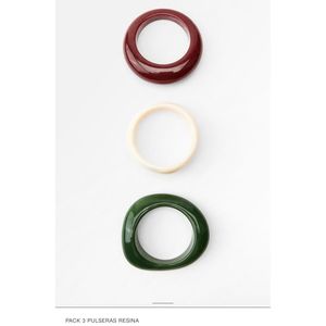 เครื่องประดับแฟชั่นคริสตัลเรซิ่นและไม้ระดับพรีเมียม กำไลไม้สไตล์คลาสสิก - Product Image 5