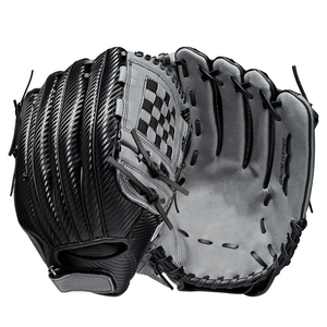 Guantes de béisbol duraderos hechos con cuero genuino para hombres y jugadores jóvenes, perfectos para el práctica de béisbol en el campo interior, el campo exterior y el práctica de recepción. - Product Image 1