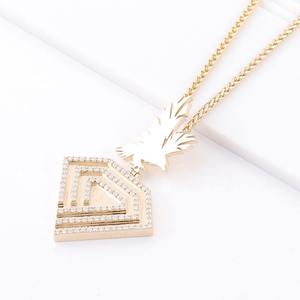 Pendentif Hip-hop personnalisé en or véritable avec diamant naturel FGH, style aigle, pour un usage quotidien - Product Image 4