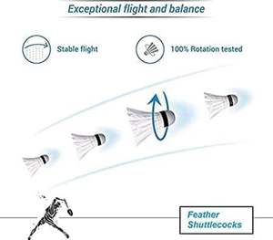 Volants de badminton personnalisés de haute qualité, plumes d'oie de classe A, 3 couches, professionnels, super durables - Product Image 5