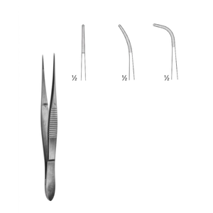 Pinzas de Disección Delicadas de 100 mm |   Instrumento Quirúrgico de Acero Inoxidable de Primera Calidad, Clase I - Product Image 3