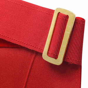 Tablier de taille en cuir d'agneau brodé fait main, style vintage maçonnique royal, personnalisé, avec épingle de sûreté, vente en gros - Product Image 5