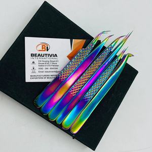 ขนตาปลอมทำจากสเตนเลสสีรุ้งพลาสม่าแบบมืออาชีพออกแบบโลโก้ได้ตามที่ต้องการ - Product Image 3