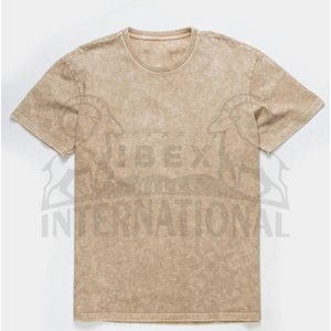เสื้อยืดผู้ชายสไตล์ลำลอง ผ้าฝ้าย 100% ทรงปกติ ล้างสีแบบแอซิดวอช พร้อมคุณสมบัติป้องกันรอยยับและระบายอากาศได้ดี - Product Image 2