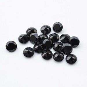 Piedra preciosa suelta de forma redonda facetada de ónix negro Natural de 9mm para ajuste de joyería en proveedores de fabricantes mayoristas listos para enviar - Product Image 3