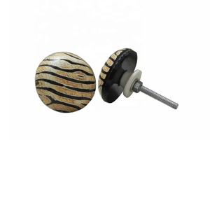 Perilla de bocina redonda hecha a mano para armario, manija de puerta de armario decorativa, perilla de bocina para muebles, perilla de tirador de cajón al por mayor, novedad - Product Image 2