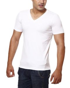 Bulk Plain Blank t <b>Shirt</b> Wholesaler Distributor V neck 160g 180g 100% Cotton Bio Washed Reseller Retailer Screen <b>Printer</b> - Product Image 3