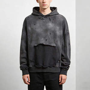 Sudadera con Capucha para Hombre, Corte Regular, Color Sólido, Diseño Lavado, Bolsillo, Manga Regular, Felpa Francesa, Forro Impermeable, Otoño - Product Image 1