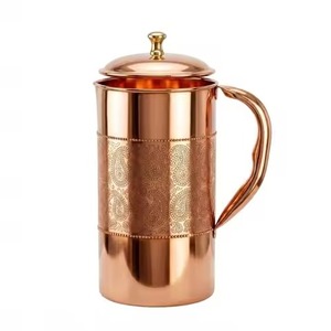 Taza de cobre martillado con asa, taza clásica Moscow Mule para servir en la mesa, jarra de cobre a precio de mayoreo. - Product Image 2