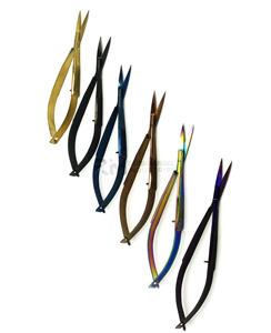 Ciseaux de beauté professionnels à ressort avec manche en céramique de 4,5 pouces, couleur plasma, action à ressort, extra-affûtés - Product Image 1