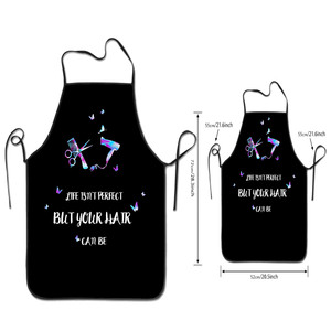 Tabliers de coiffeur pour extensions capillaires, bords durables et sangle réglable, en tissu polyester avec sublimation 3D, imperméables, personnalisés pour femmes - Product Image 4