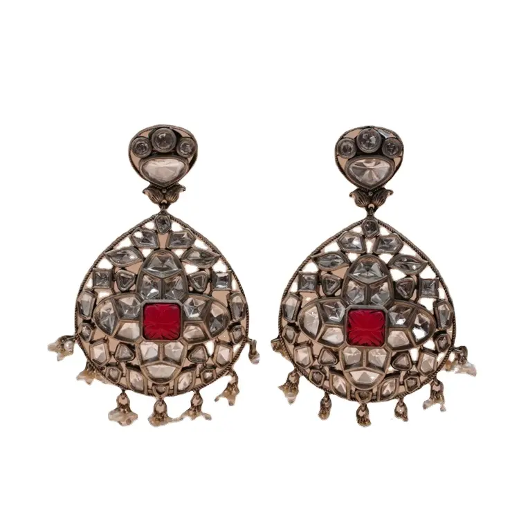 Charmante neueste Selling Best Design Antik Finish Oxidiert plattiert Designer 925 Sterling Silber Frauen Ohrringe als Hochzeits geschenk