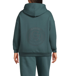 Sudadera con Capucha de Corte Holgado para Mujer, en Algodón Suave, con Silueta Moderna para Fines de Semana y Uso Diario - Product Image 4