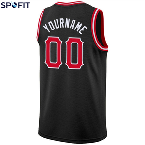 เสื้อบาสเก็ตบอลชายพร้อมโลโก้สั่งทำ ผ้าโพลีเอสเตอร์ 100% ระบายอากาศได้ดี ทันสมัย สวมใส่สบาย ดีไซน์ใหม่สำหรับนักกีฬา ชุดทีม - Product Image 3