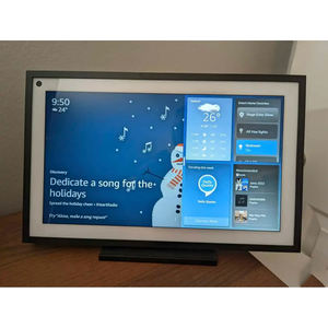 กระจกนิรภัยกันรอยแบบใสขนาด9H HD มีฟองป้องกันหน้าจอสำหรับ A-mazon Echo Show 5 8 10 15 - Product Image 3