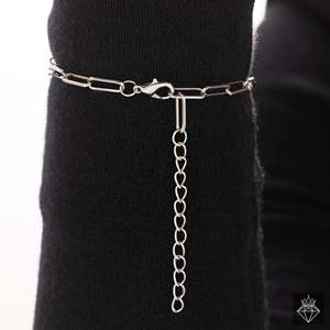 PRAO Anti-deslustre plata mal de ojo pulsera de cadena fina pulseras de eslabones - Product Image 1