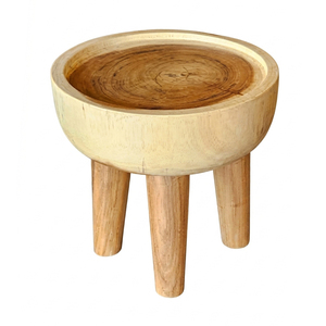 Mesa Auxiliar Redonda Moderna de Madera Suar Premium, Venta al por Mayor, para Proyectos de Interiores de Hoteles, Resorts y Salas de Estar - Product Image 2