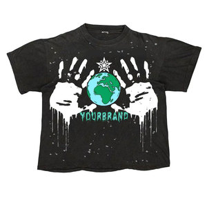 Camiseta de Hombre con Diseño de Arte de Terror en Blanco y Negro, Cuello Redondo, Estilo Urbano, Corte Regular, 100% Algodón Jersey - Product Image 6