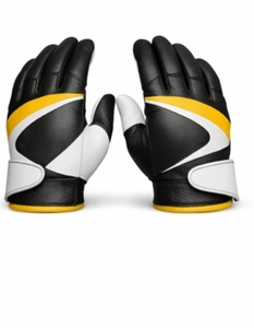 Customizsed Advanced Baseball Batting Gloves Moisture Wicking Fabric Reinforced Grip Surface <b>Hook</b> Loop Closure Colors - Product Image 3