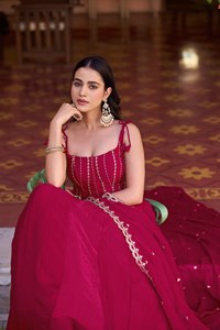Lehenga Choli de Diseño Moderno con Bordado, de Alta Demanda, para Fiestas, para Mujer, de Proveedor Indio - Product Image 3