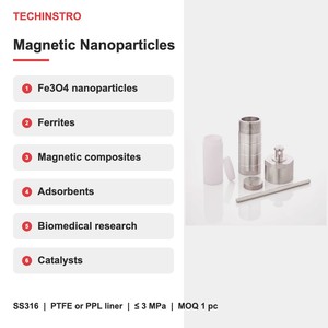 Reactor Hidrotermal para Síntesis de Nanopartículas Magnéticas de Ferrita, Revestimiento de PTFE o PPL, Autoclave SS316 de 25 ml a 2000 ml - Product Image 5