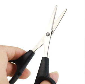 plastic scissor Plastic Handle Hair Cutting Scissors with Stainless Steel <b>Blade</b> Beauty Type Product <b>Blade</b> Manual Hair Care Tool - Product Image 4