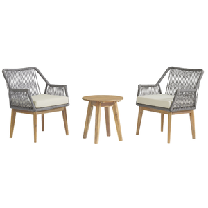 Outdoor Furniture Garden <b>Chair</b> With Wicker Rattan and <b>Teak</b> Wooden Frame Material for Garden Set Furniture - Product Image 1