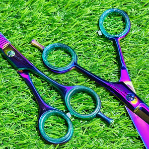 Ciseaux de Coiffure Professionnels 6.0 Pouces à Dents Plates avec Logo Personnalisé, Lot de 2, Design Tendance, en Acier Inoxydable, pour Coiffeur et Barbier, Affûtés pour Démêlage et Coupe - Product Image 6
