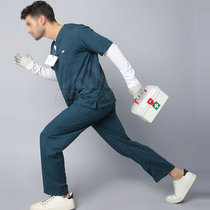 Wholesale <b>Hospital</b> <b>Scrub</b> Uniform Set For Men Breathable Workwear With Factory Direct Price In High Quality - Product Image 3